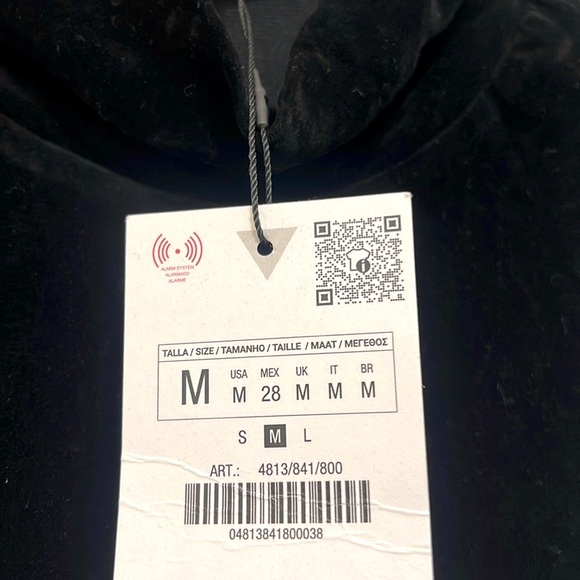 NWT Zara Velvet Midi Dress - Picture 12 of 13